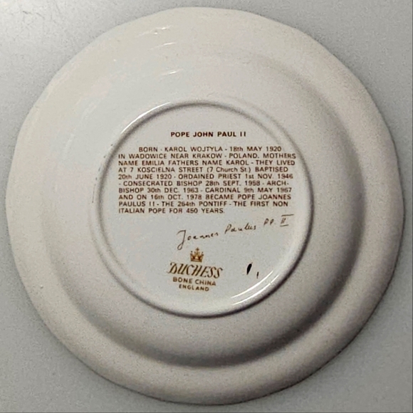 Pope John Paul II Papal Visit to Canada 1984 Trinket Dish - Picture 7 of 8